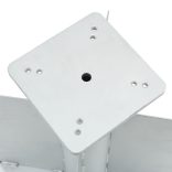 ezüstszínű acél beépített napernyő talp 27,5 x 27,5 x 45 cm