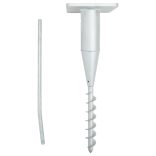 acél beépített napernyő talp rúddal 16 x 16 x 52 cm