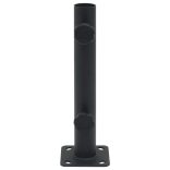 matt fekete acél napernyőtalp rúdhoz Ø32/34/38 mm