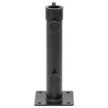 matt fekete acél napernyőtalp rúdhoz Ø38/48 mm