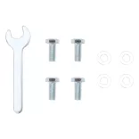 matt fekete acél napernyőtalp rúdhoz Ø38/48 mm