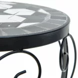 3 db fekete és fehér kerámia növényállvány