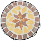 3 db terrakotta és fehér kerámia növényállvány