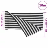 antracitszürke és fehér HDPE belátásgátló háló 1,8x10 m 75 g/m²