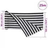 antracitszürke és fehér HDPE belátásgátló háló 1,8x25 m 75 g/m²