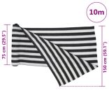 antracitszürke és fehér HDPE belátásgátló háló 1,5x10m 150 g/m²