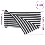 antracitszürke és fehér HDPE belátásgátló háló 1,8x10m 150 g/m²