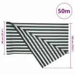 zöld és fehér HDPE belátásgátló háló 1,8 x 50 m 75 g/m²