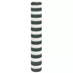   zöld és fehér HDPE belátásgátló háló 1,5 x 25 m 195 g/m²