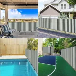 zöld és fehér HDPE belátásgátló háló 1,8 x 10 m 195 g/m²