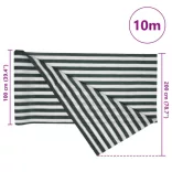 zöld és fehér HDPE belátásgátló háló 2 x 10 m 195 g/m²