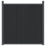 szürke WPC kerítéspanel 180 x 186 cm