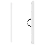 behúzható fehér kisállatkapu 82,5 x 125 cm