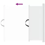 behúzható fehér kisállatkapu 82,5 x 125 cm