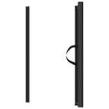 fekete behúzható kisállatkapu 82,5 x 125 cm