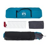 4 személyes kék kupola alakú felugró kempingsátor