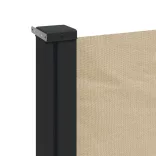 bézs behúzható oldalsó napellenző 100 x 300 cm