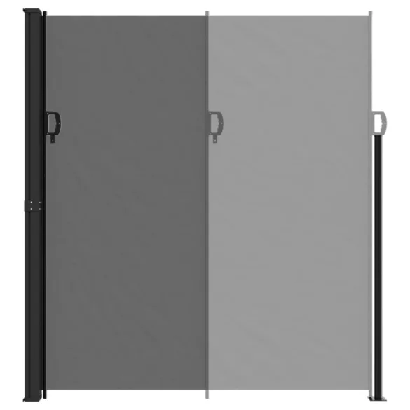 fekete behúzható oldalsó napellenző 220 x 300 cm