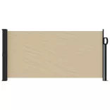 bézs behúzható oldalsó napellenző 100 x 500 cm