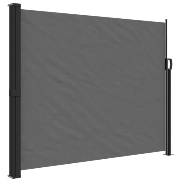 antracitszürke behúzható oldalsó napellenző 160 x 500 cm