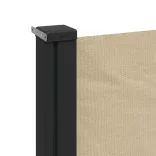 bézs behúzható oldalsó napellenző 220 x 500 cm