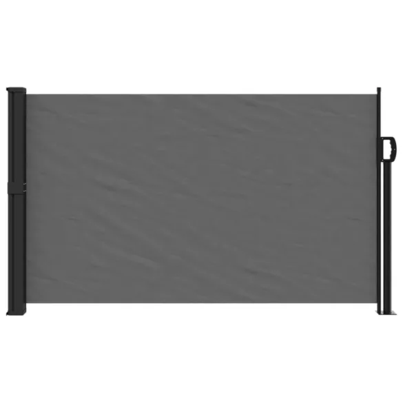 antracitszürke behúzható oldalsó napellenző 120 x 600 cm