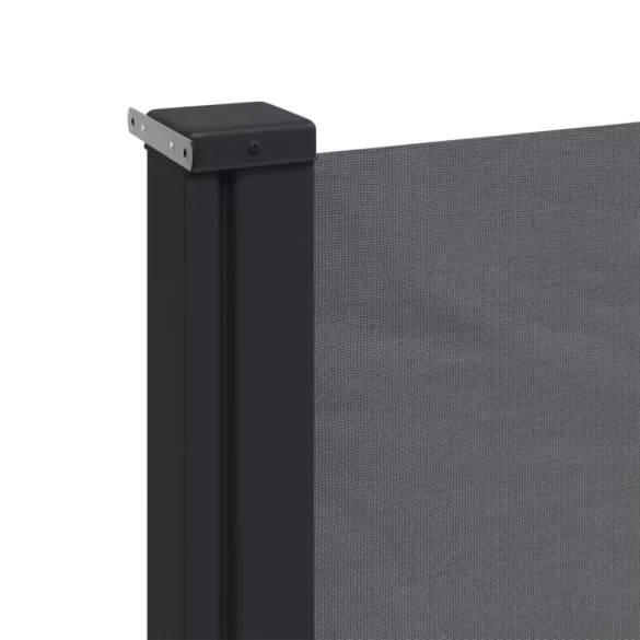 antracitszürke behúzható oldalsó napellenző 120 x 600 cm