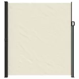 krémszínű behúzható oldalsó napellenző 220 x 600 cm