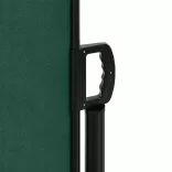 sötétzöld behúzható oldalsó napellenző 220 x 600 cm