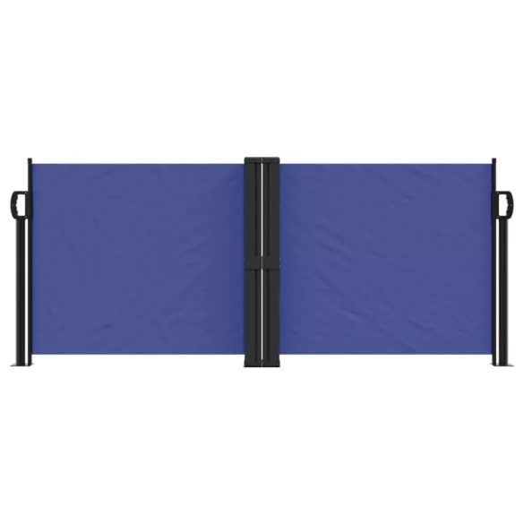 kék behúzható oldalsó napellenző 100 x 600 cm