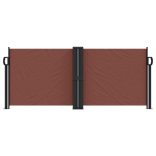 barna behúzható oldalsó napellenző 100 x 600 cm