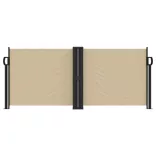 bézs behúzható oldalsó napellenző 100 x 600 cm