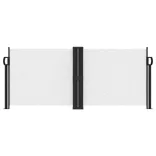 fehér behúzható oldalsó napellenző 100 x 600 cm