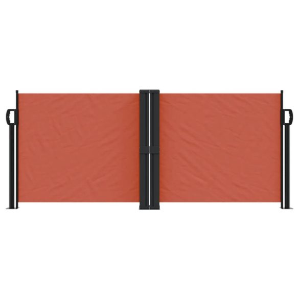 terrakotta behúzható oldalsó napellenző 100 x 600 cm
