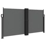 antracitszürke behúzható oldalsó napellenző 120 x 600 cm