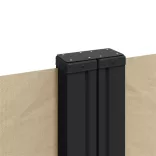 bézs behúzható oldalsó napellenző 120 x 600 cm