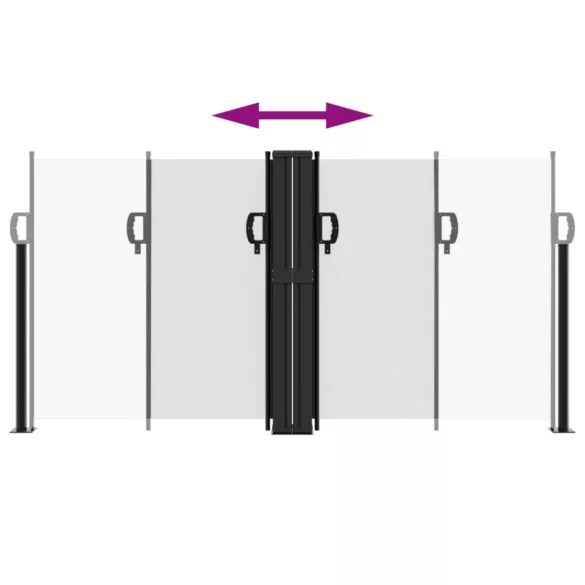 fehér behúzható oldalsó napellenző 120 x 600 cm