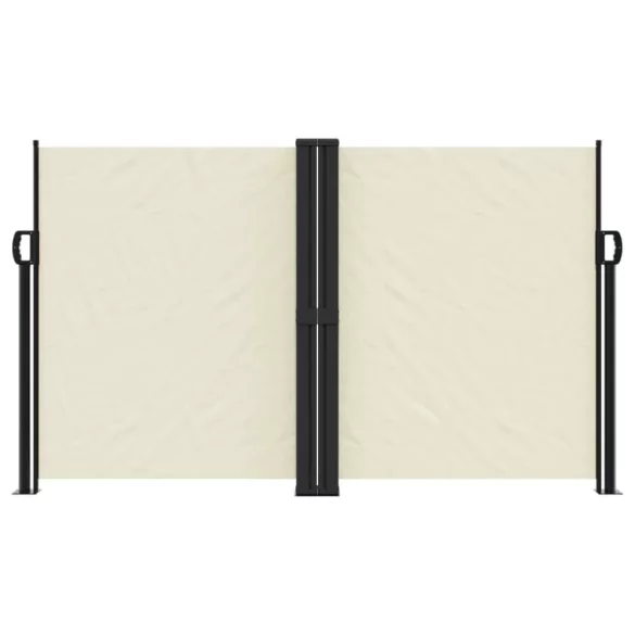 krémszínű behúzható oldalsó napellenző 140 x 600 cm