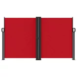piros behúzható oldalsó napellenző 140 x 600 cm