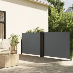   antracitszürke behúzható oldalsó napellenző 140 x 600 cm