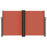 terrakotta behúzható oldalsó napellenző 140 x 600 cm