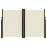 krémszínű behúzható oldalsó napellenző 160 x 600 cm