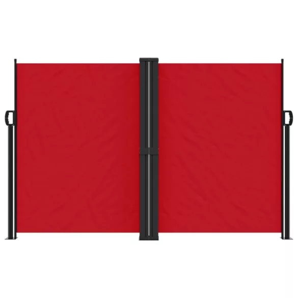 piros behúzható oldalsó napellenző 160 x 600 cm