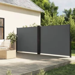   antracitszürke behúzható oldalsó napellenző 160 x 600 cm