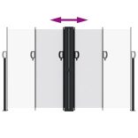 fehér behúzható oldalsó napellenző 160 x 600 cm