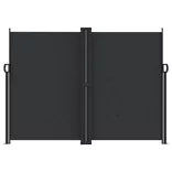 fekete behúzható oldalsó napellenző 180 x 600 cm