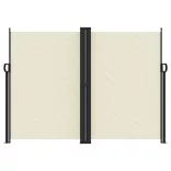 krémszínű behúzható oldalsó napellenző 180 x 600 cm