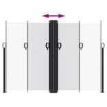 fehér behúzható oldalsó napellenző 180 x 600 cm