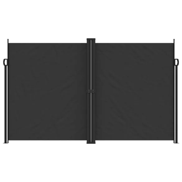 fekete behúzható oldalsó napellenző 200 x 600 cm