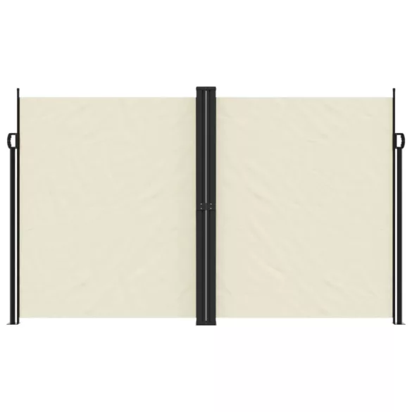 krémszínű behúzható oldalsó napellenző 200 x 600 cm